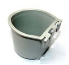 feeding cup (gray, 1/2pt)