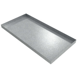 26 gauge galvanized steel tray (16 1/2" x 28 1/2" x 2 1/2")