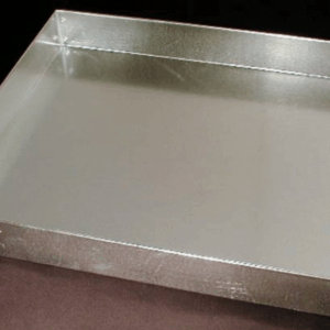 26 gauge galvanized steel tray (12 1/2" x 24 1/2" x 1 1/2")